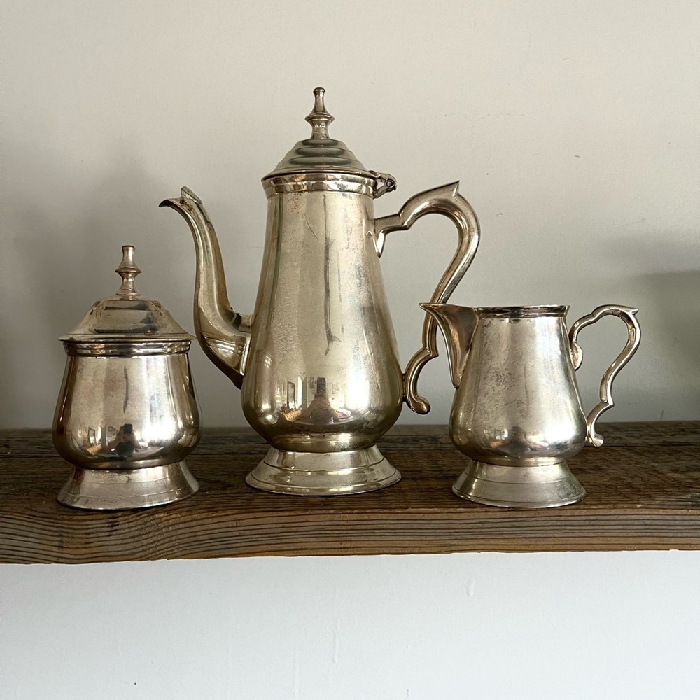 Elegant Silver Tea Set